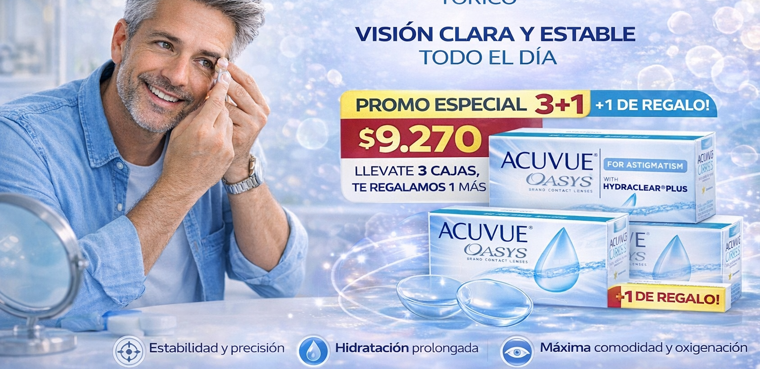 Lentes de contacto Acuvue Oasys Toric