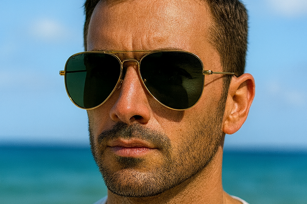 Polarized Aviador Golden Green — vista 5