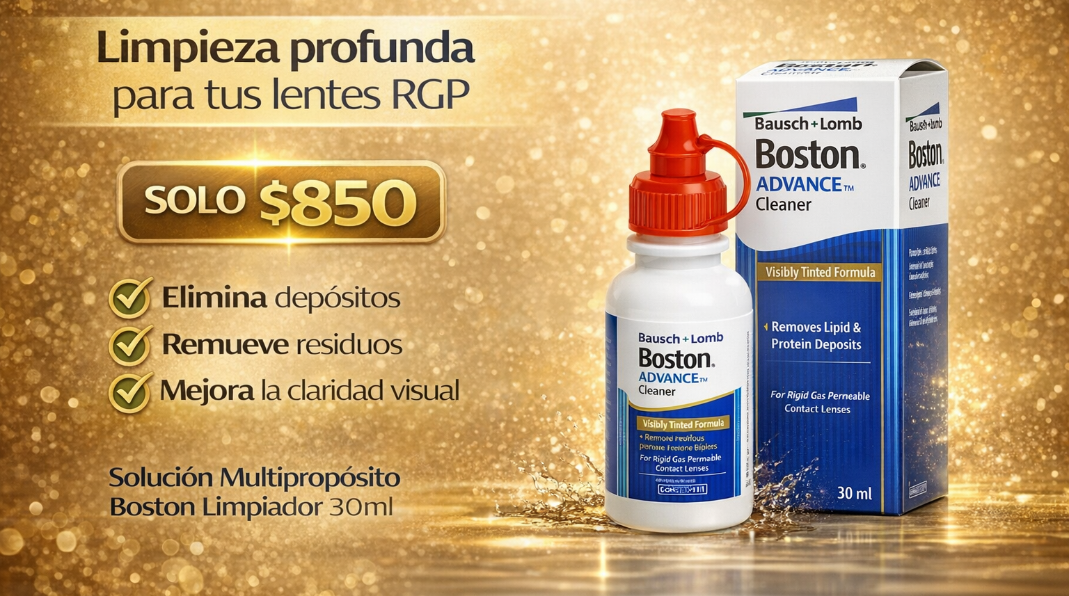 Solución Multipropósito Boston Limpiador 30ml