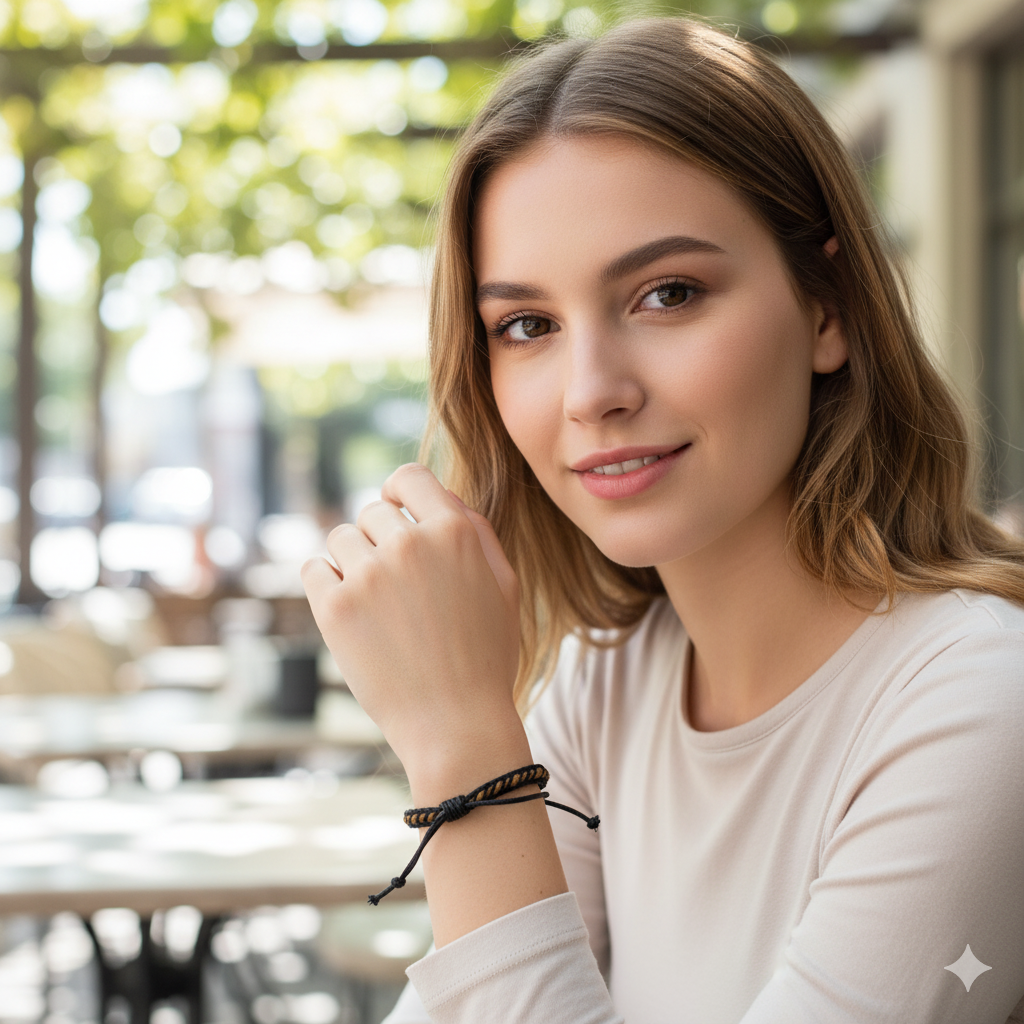 Pulsera Black and Brown — accesorio Eternity Óptica