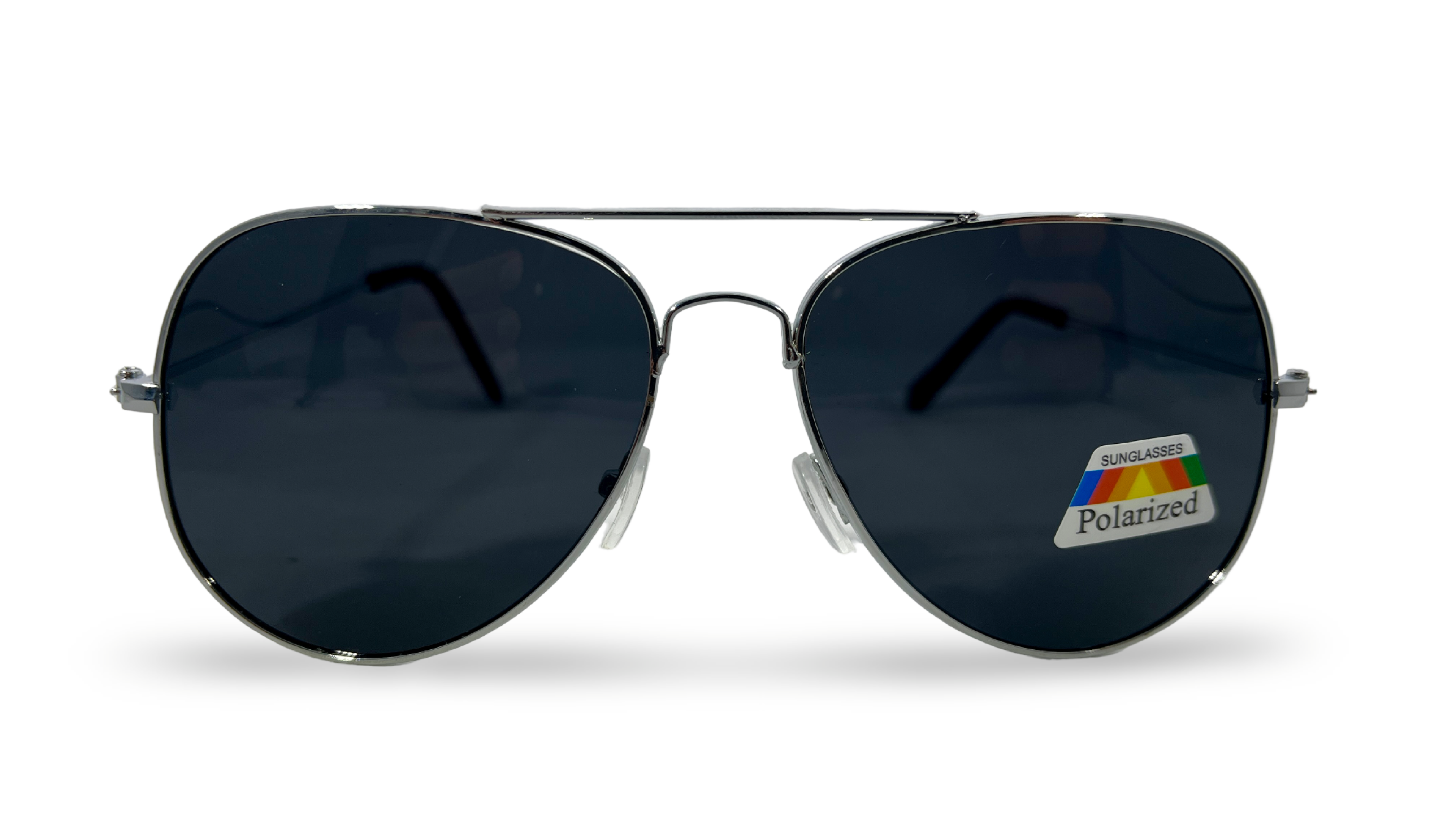 Producto óptico Polarized Aviador Black Silver - Eternity Optica