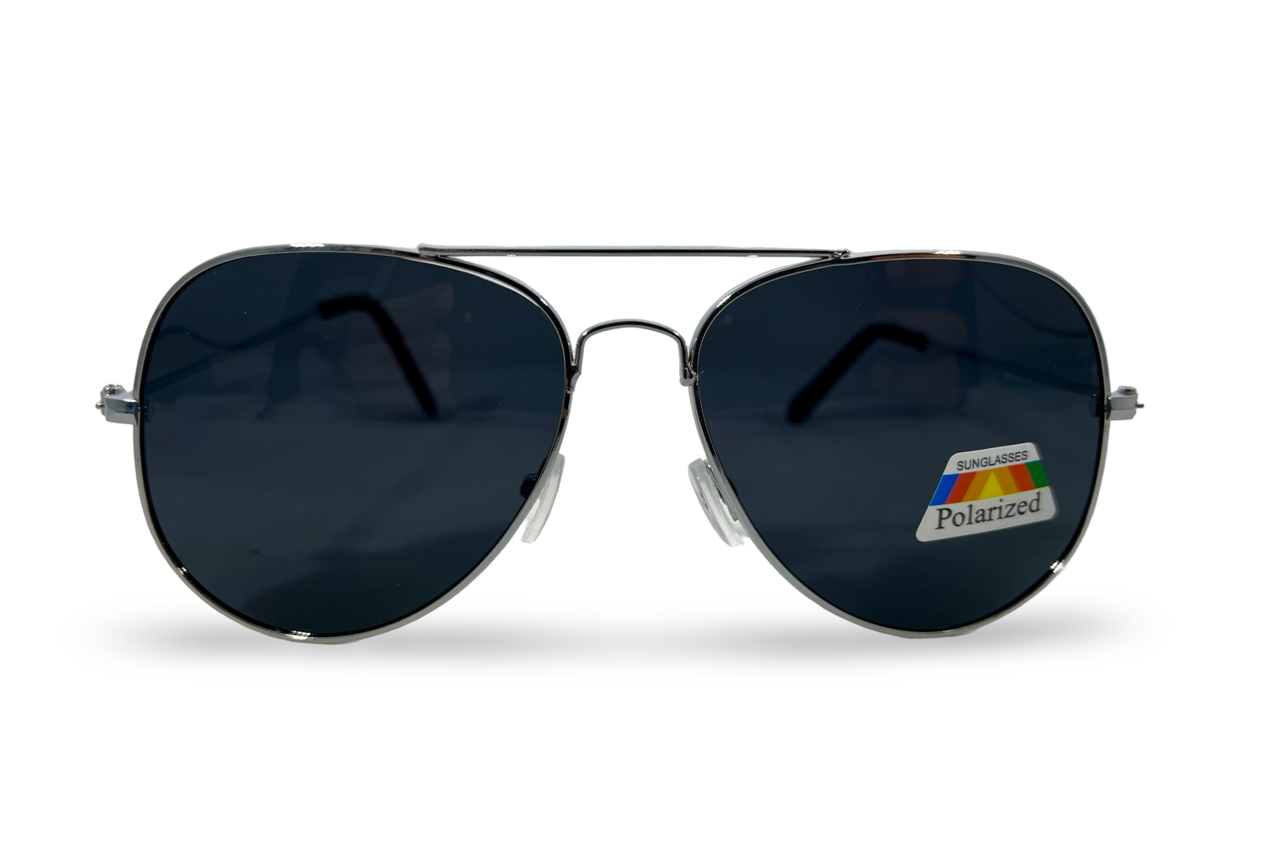 Producto óptico Polarized Aviador Black Silver - Eternity Optica