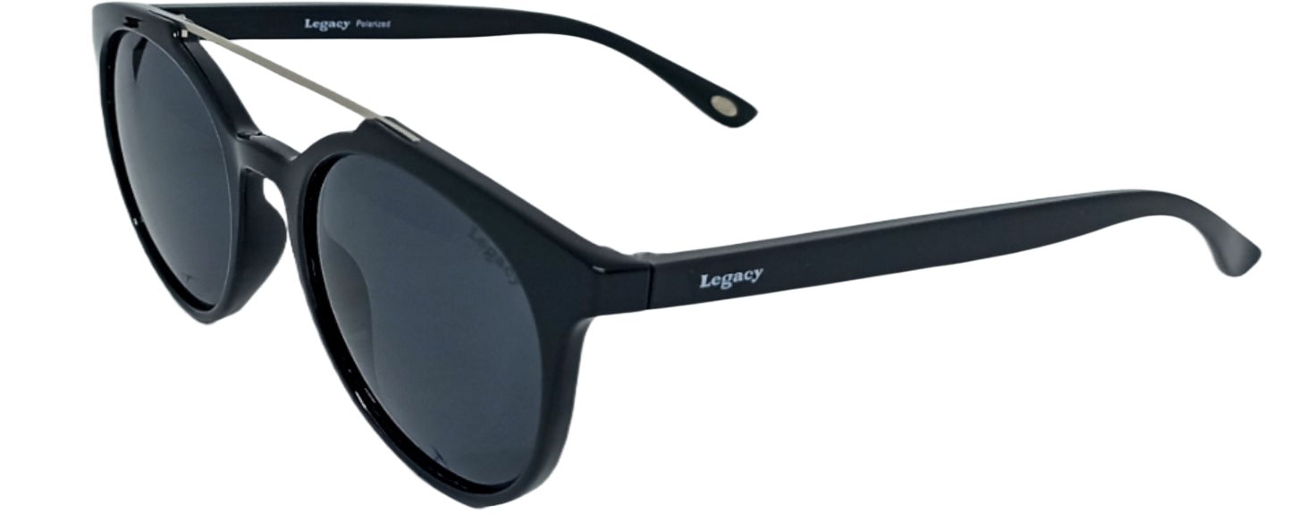 Lente de sol modelo Legacy Polarizado Ls1977 con cristal oscuro - Eternity Optica