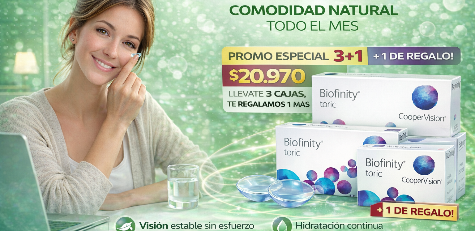 Lente de contacto Biofinity Toric