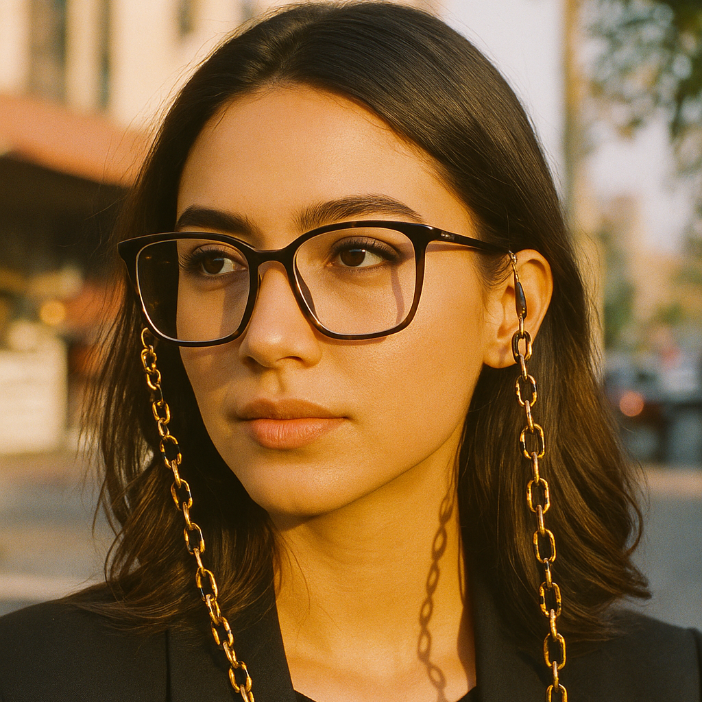 Cadena Fina para Lentes Animal Print — accesorio Eternity Óptica