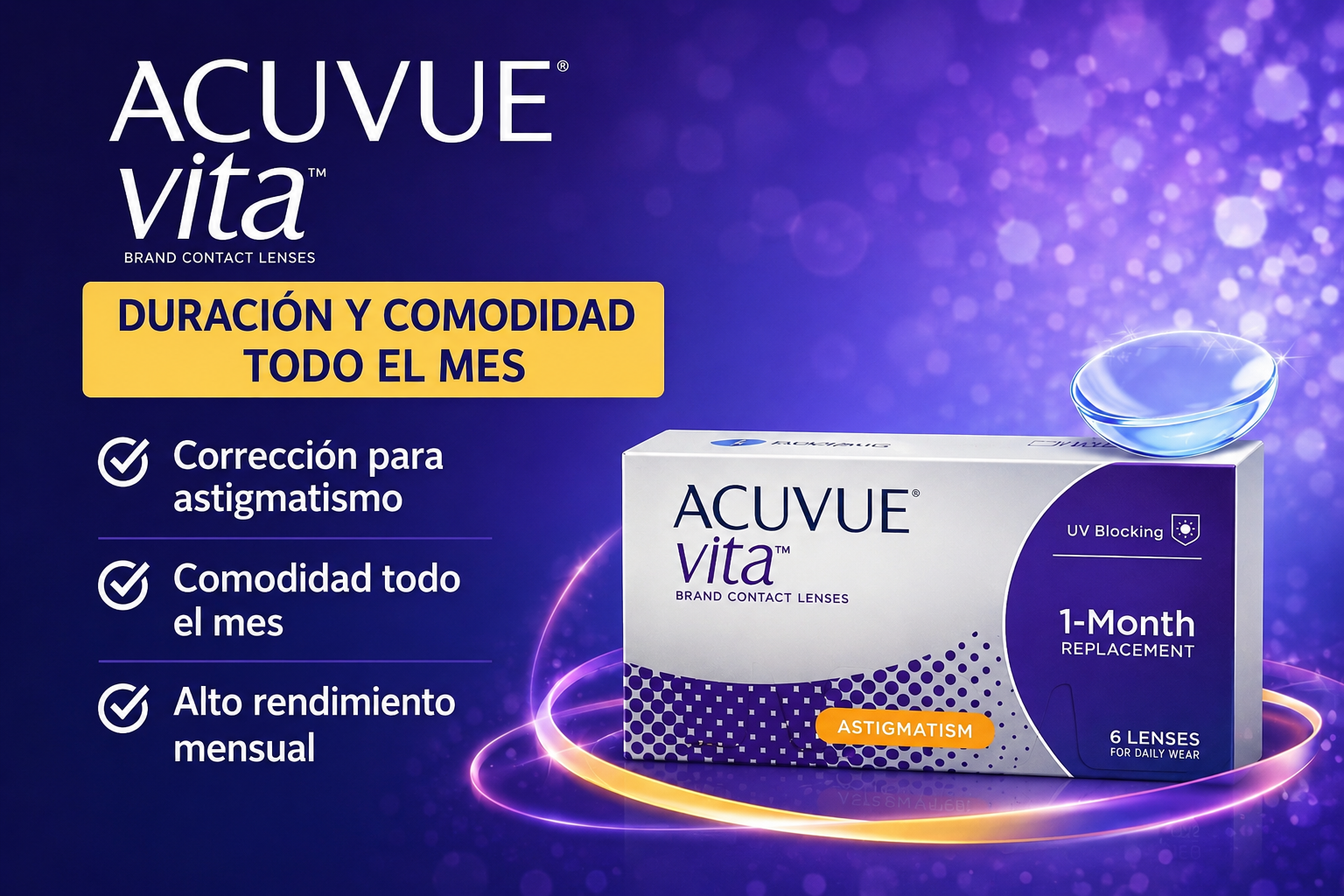 Lente de contacto Acuvue Vita Toric