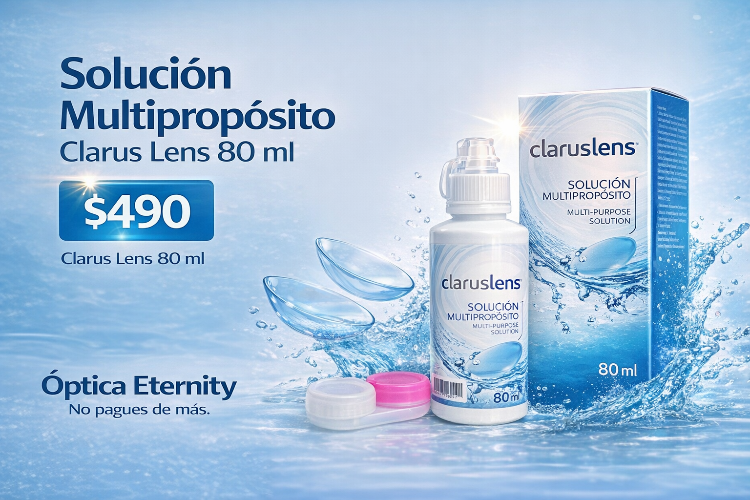 Solución Multipropósito Clarus Lens 80ml