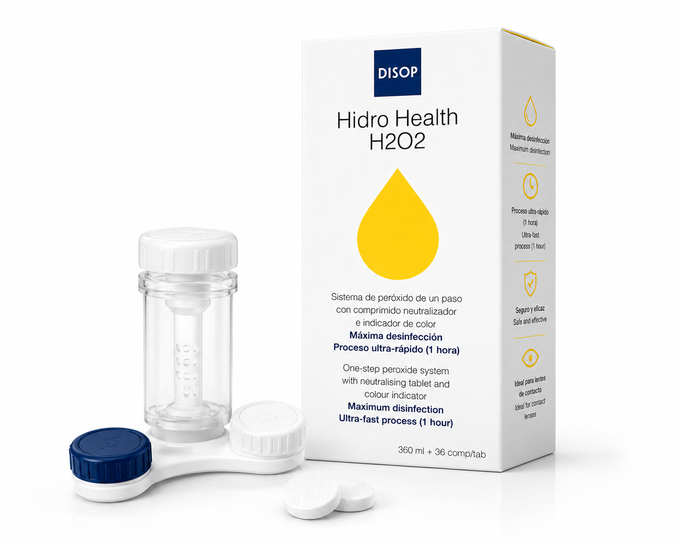 DISOP HIDRO HEALTH H2O2 – SISTEMA DE DESINFECCIÓN POR PERÓXIDO 360ML