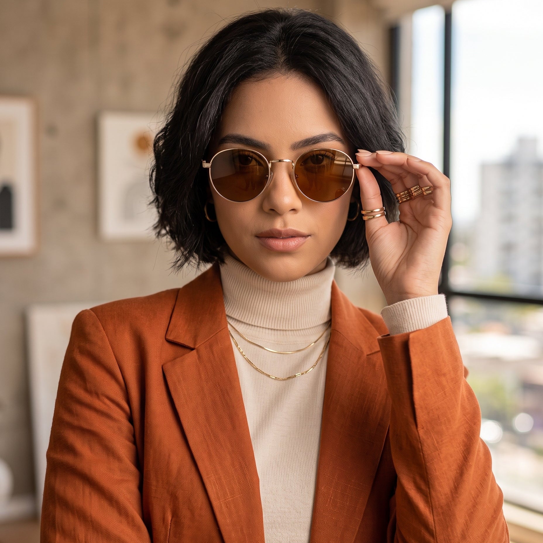 GENERIC LUNA SEPIA B5436SP — lentes de sol