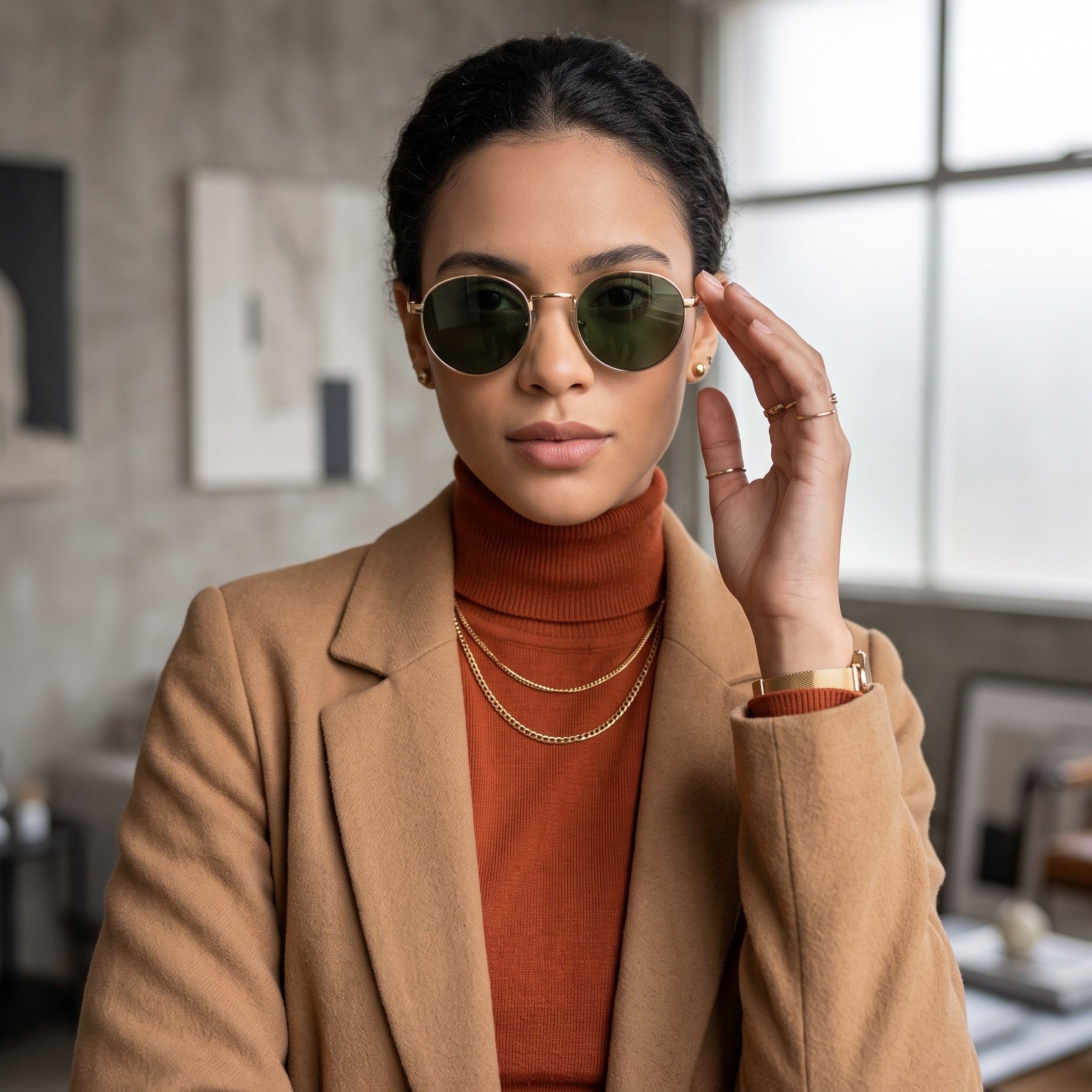 GENERIC LUNA GREEN B5436GN — lentes de sol