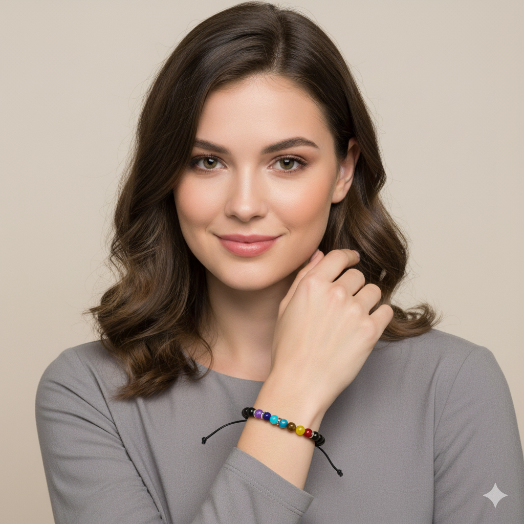 Pulsera Gruesa 7 Chakras – accesorio Eternity Óptica