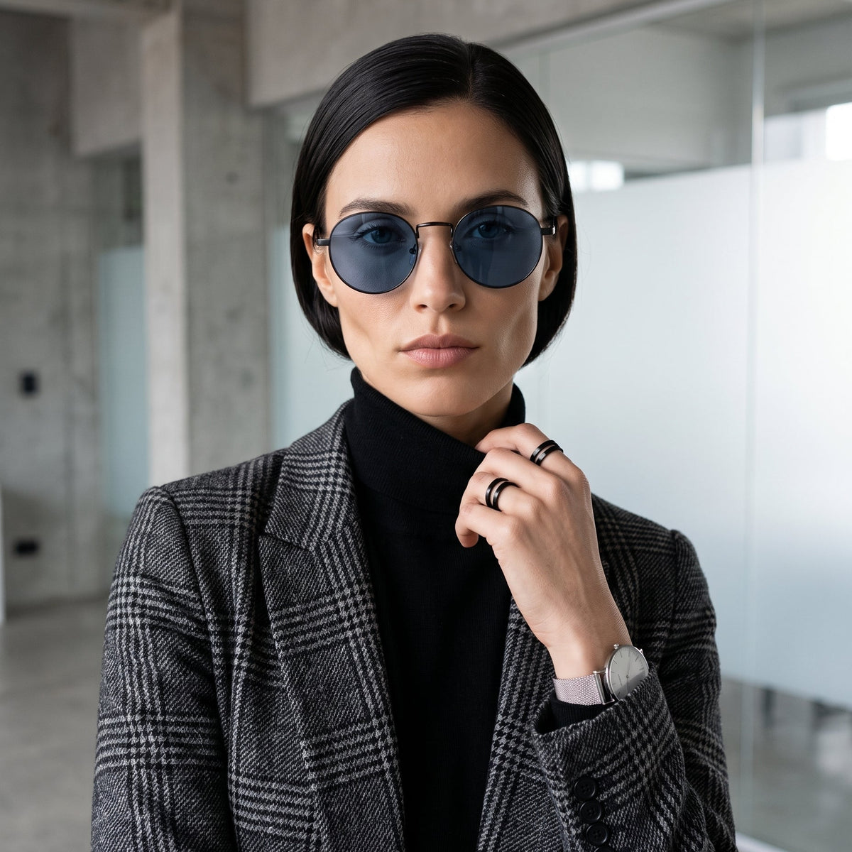 GENERIC LUNA BLACK B5436BK — lentes de sol
