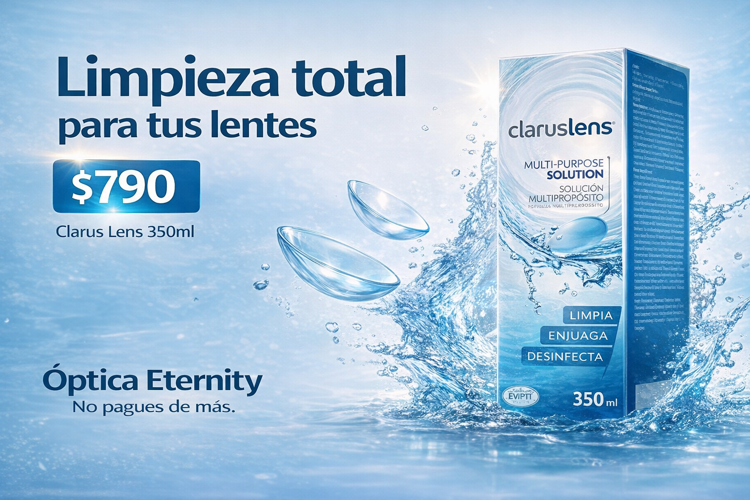 Solución Multipropósito Clarus Lens 360ml