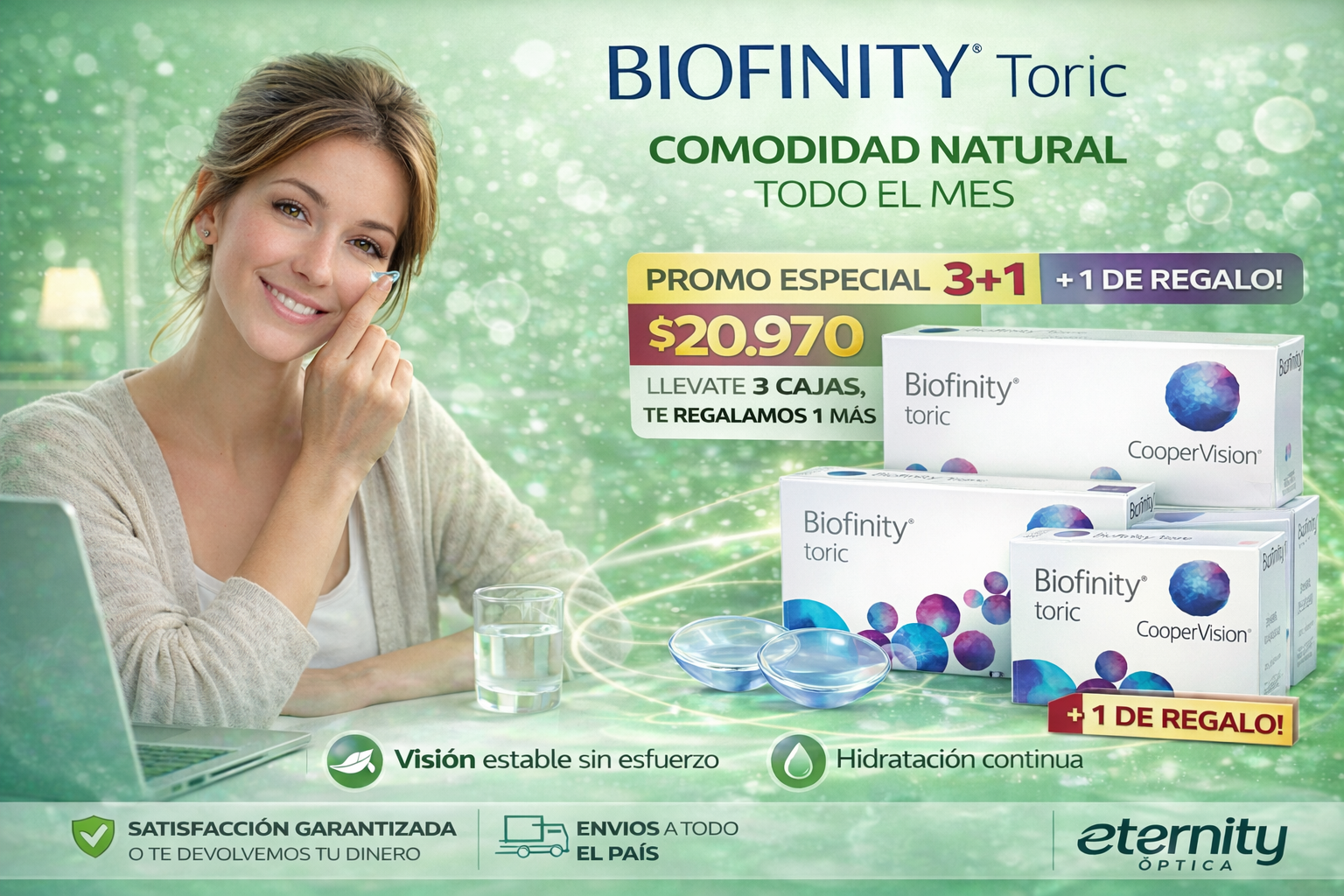 Lente de contacto Biofinity Toric