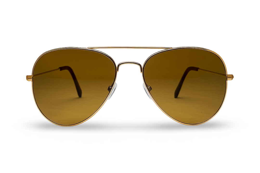 Lentes de sol Generic Aviador Brown Gold
